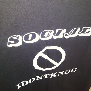 IDKU non social t shirt